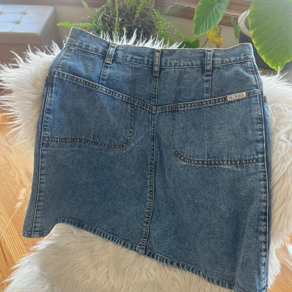 Bill Blass Vintage Denim/Jean Skirt - Picture 2 of 6